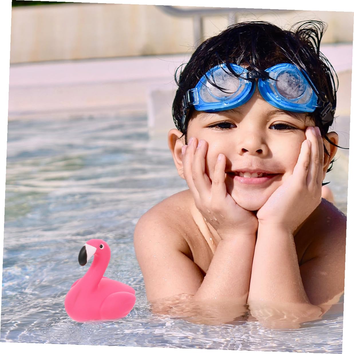 2pcs Floating Water Thermometers for Pools and Hot Tubs, Easy-Read Flamingo Design, Sturdy Outdoor and Indoor Water Temperature Measuring Tool