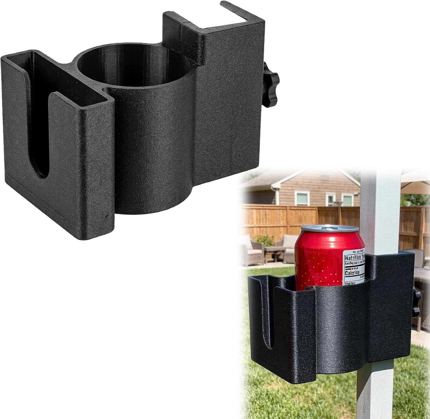 Outdoor Beverage Phone Holder for Canopy Golf Carts