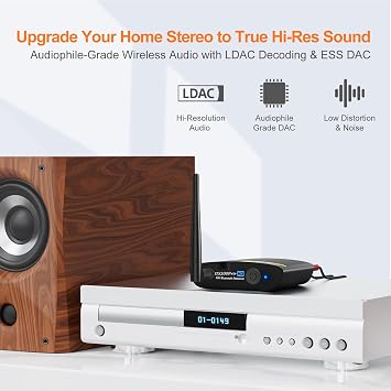 1Mii DS200Pro HiFi Bluetooth Receiver with LDAC, aptX HD, Audiophile DAC
