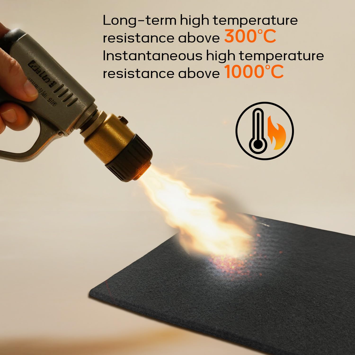 Coperta Termica Saldatura Nicoman Coperta Antincendio Ignifuga Per Saldatura - Tappetino Resistente Al Fuoco, Colore Nero Coperta Protezione Fiamme