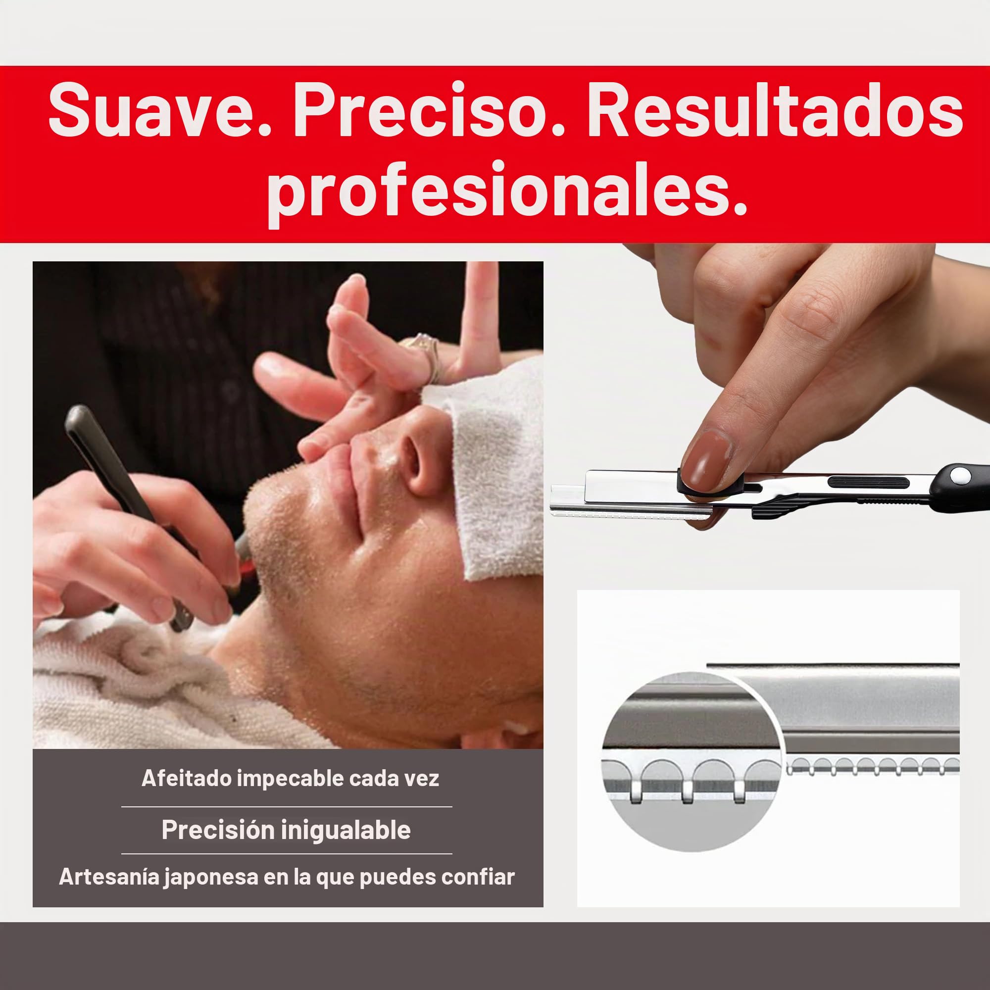 Feather Nape Razor, Estuche para navajas, cuchillas y maquinillas de afeitar - 30 gr.