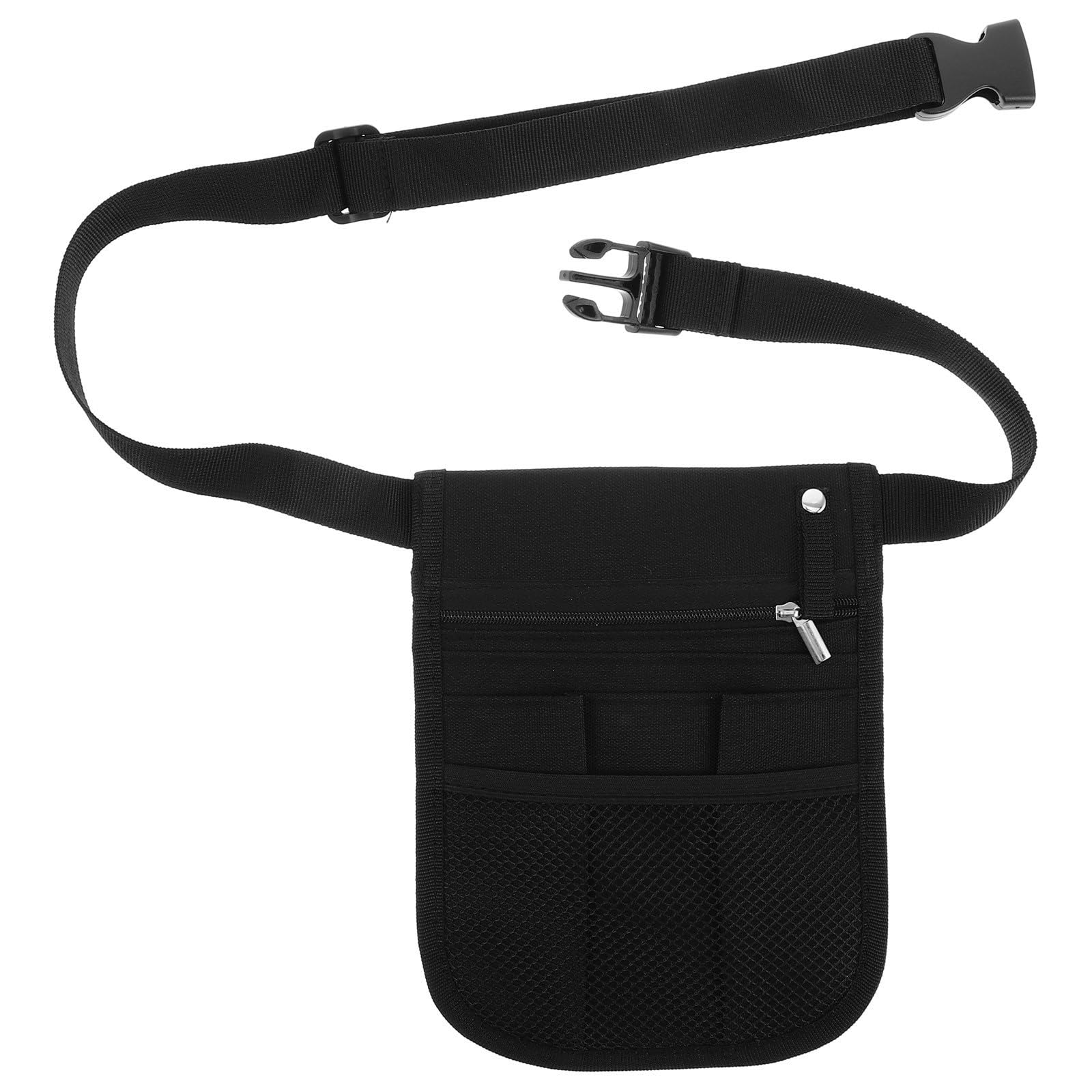 MAGICLULU Marsupio Infermiera Nero Oxford Tracolla Regolabile e Scomparti Multipli per Organizzare Strumenti Medici e Accessori Pratico per Infermieri