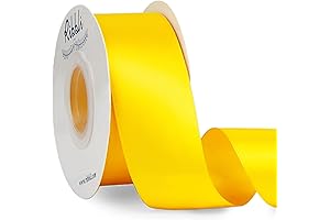 1.5-Inch Ribbli Wide Maize Yellow Satin Ribbon for Crafting