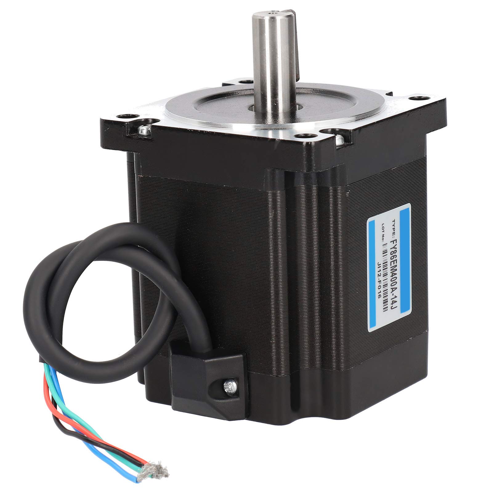 FTVOGUE Motor Paso A Paso Bifásico de 86 Mm, 1,8 Grados, 6,0 N.m, par de Retención, 4,0 A, Eje Fresado con Posicionamiento Preciso, Respuesta de Alta Velocidad para Control de Motores