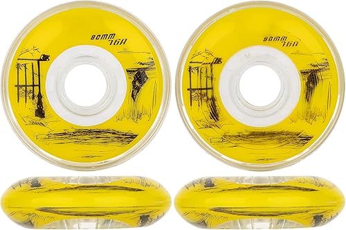 Miniatura 3 de WHEEELCOME - Ruedas de hockey suaves 76A para interiores, ruedas de repuesto para patines de hockey en línea, paquete de 4 unidades, elige el color