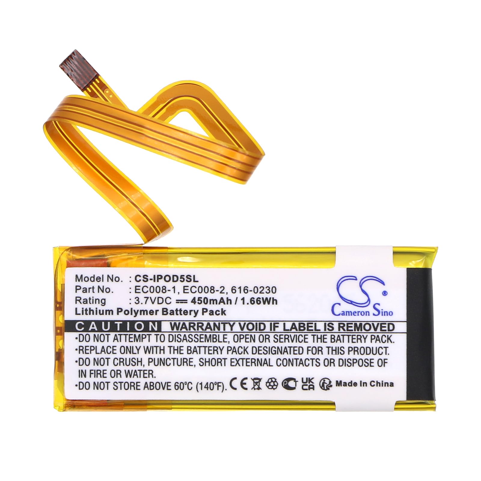 Amazon.co.jp: CS CF 交換用バッテリー iPod Classic 120GB、第6世代