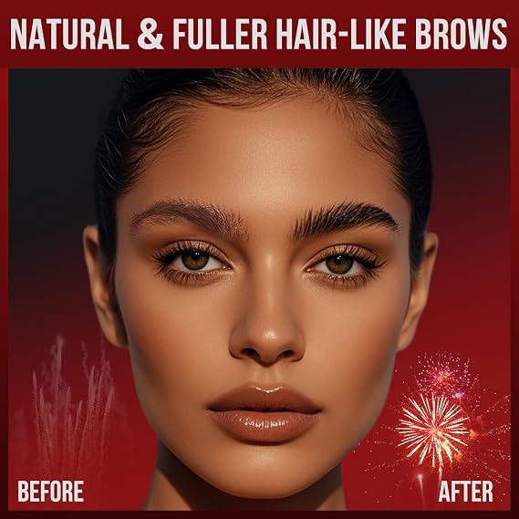 Vevivia Eyebrow Pencils for Women - Eyebrow Pen with Dual-Brush-Tip & Curved Tip for Natural Fuller-Looking Brows, Precise Hair-Like Strokes for All Brow Types, Last All-Day Brow Makeup, Brown