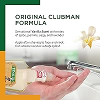 Vista 4 de Clubman Loción After Shave de vainilla, 6 oz