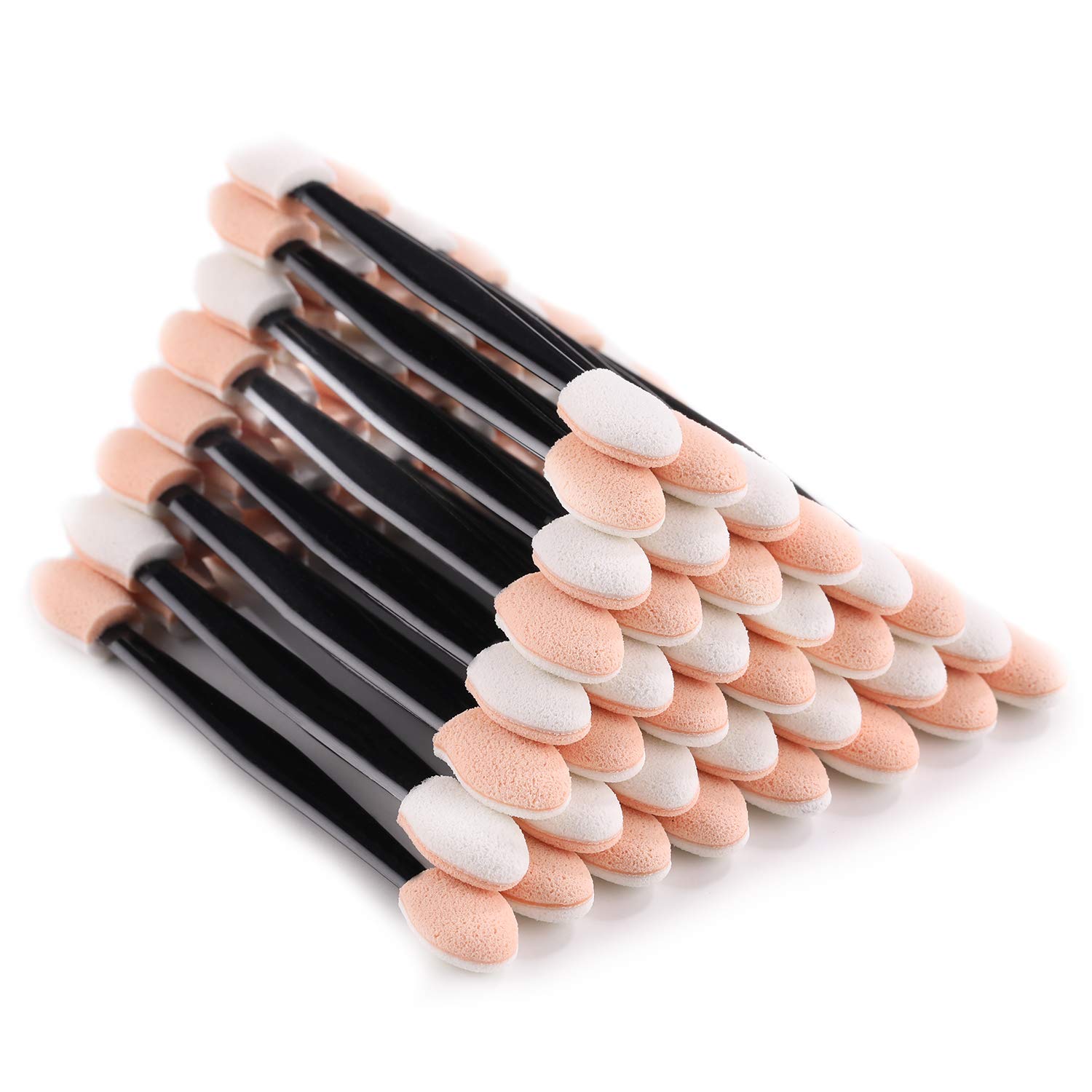 JPNK 90PCS Disposable Dual Sides Eye Shadow Sponge Applicator Makeup Brush