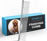 TheDoodleBrush Stainless Steel Finishing Comb for Doodle Dogs - Detangles Mats & Tangles in Poodles, Labradoodles, Goldendoodles