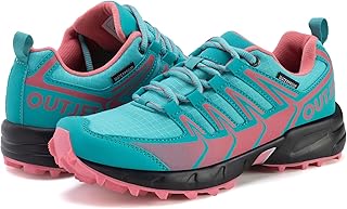 Women's Waterproof Hiking Shoes Lightweight Non-Slip Trails Walking Shoes Outdoor Sneakers