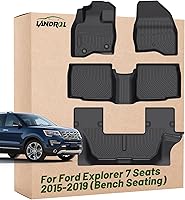 Vista 1 de Alfombrillas de suelo resistentes de repuesto para Ford Explorer 7 plazas 2015 2019, forros de protección de ajuste personalizado, impermeables