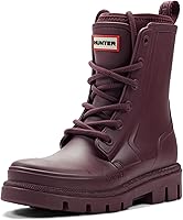 Hunter Women's Diana Waterproof Lace-Up Rain Boots - Calf-High Neoprene, Cushioned Comfort & Adjustable Fit