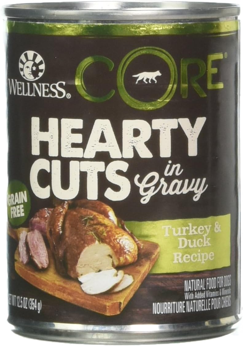 Wellness 12.5 Oz Natural Wet Grain Free Turkey & Duck Canned Dog Food (12 Pack), One Size