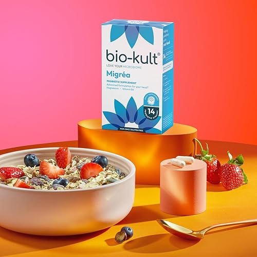 Miniatura 5 de Bio-Kult Migréa | Magnesio, vitamina B6 y probióticos | Soporte intestinal y cabeza | Fórmula avanzada de múltiples cepas | 60 cápsulas