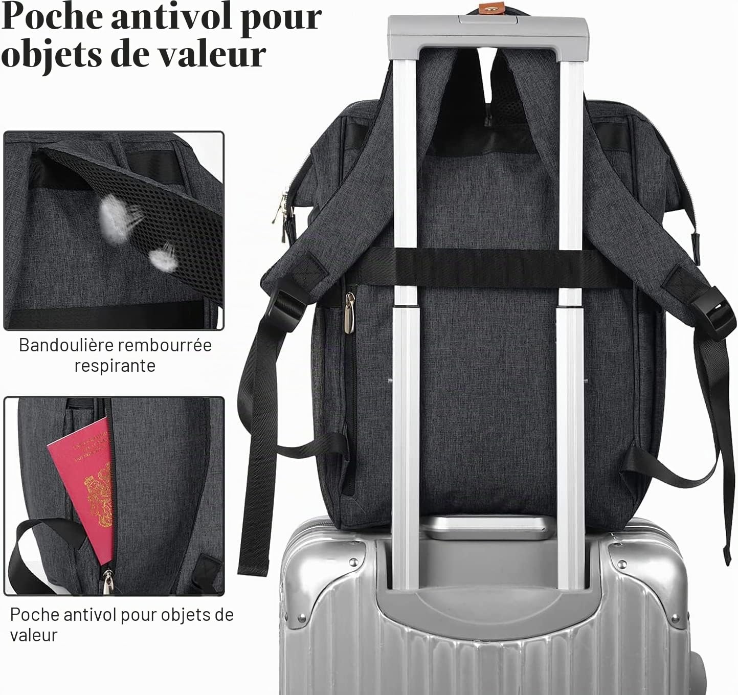 Sac à Dos Femme, Sac à Dos Ordinateur Portable