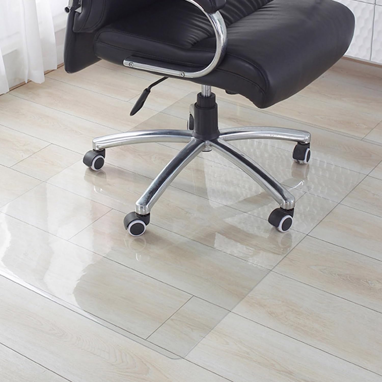 Office Chair Mat for Hardwood Floors Desk Chair Mats Home Floor Protector Easy Clean 0 06 Thick Transparent