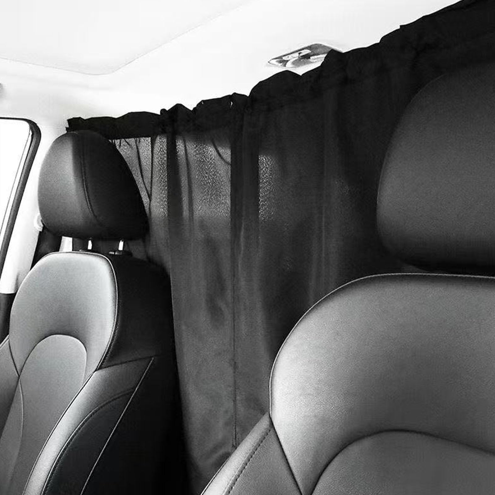3 Pièces Rideau Voiture pour Renault Espace VI 2025, Pare Soleil Voiture Bébé Rideaux de Séparation de Voiture Noir Tissu Épais Occultant