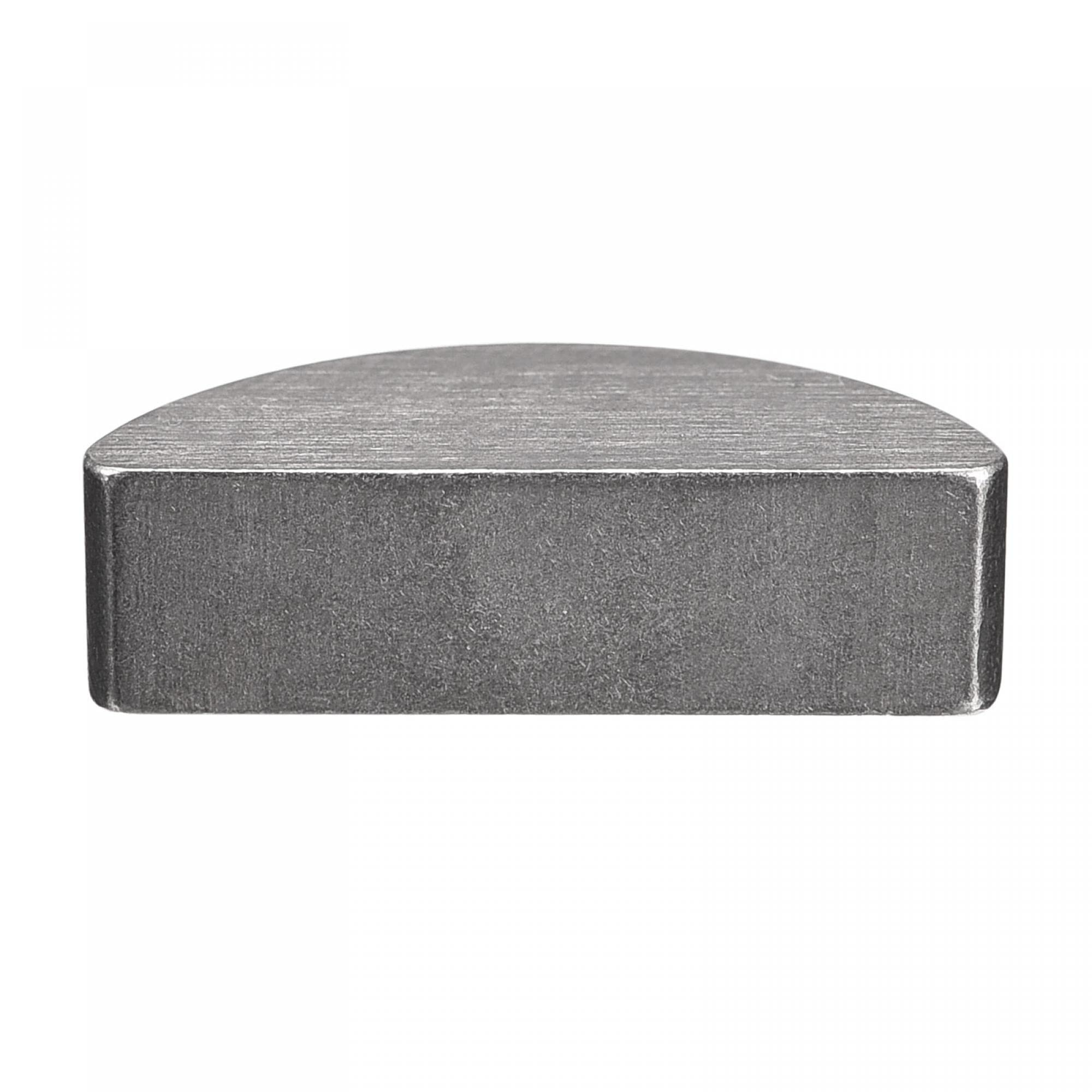 sourcing map Clavette Demi Lune 10pcs 45# Acier 22mm Longueur x 9mm Largeur x 6mm Épaisseur Demi-cercle Clé