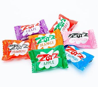 FIZZY Candy 1 lb Bulk Bag, Assorted Fruit Flavors, Fizzing Candies, Individually Wrapped (82 Pieces)