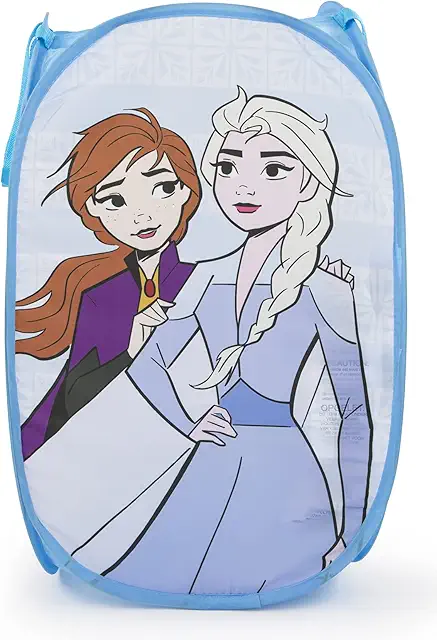 Disney Frozen Spirit of Adventure 80L Pop-Up Laundry Basket for Clothes & Toys