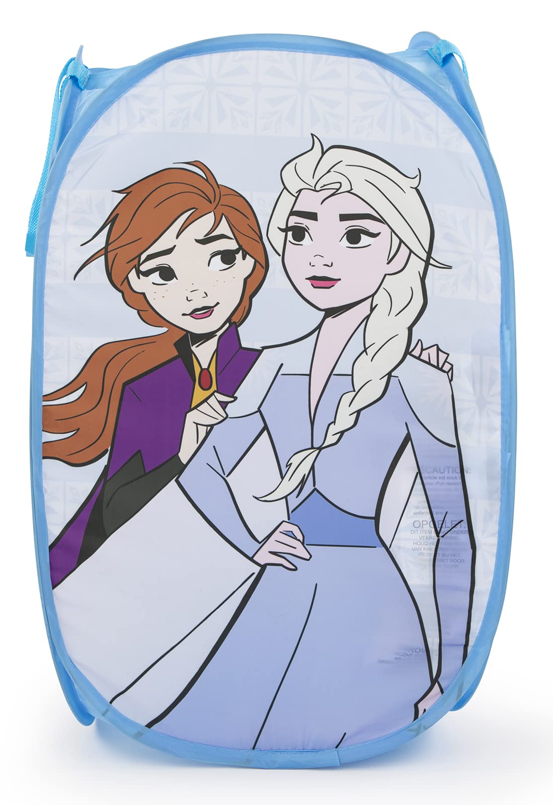 Jay Franco Blue - Frozen Disney Frozen Spirit Of Adventure 80L Pop-Up Laundry Basket - Hamper For Clothes Or Toys