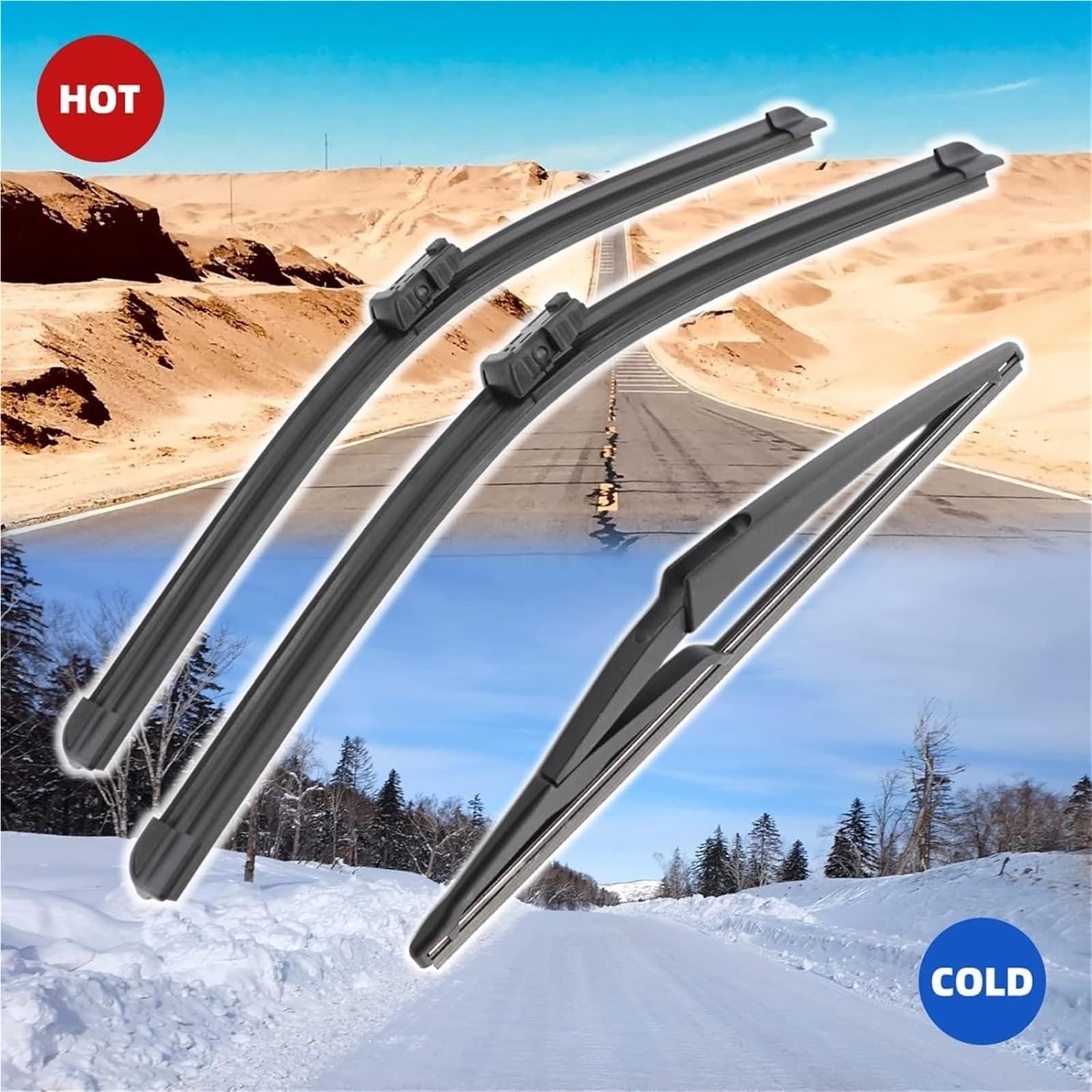 Escobillas limpiaparabrisas Delanteras Escobilla limpiaparabrisas para Kia para Venga Escobillas limpiaparabrisas Delanteras y traseras Accesorios para Parabrisas