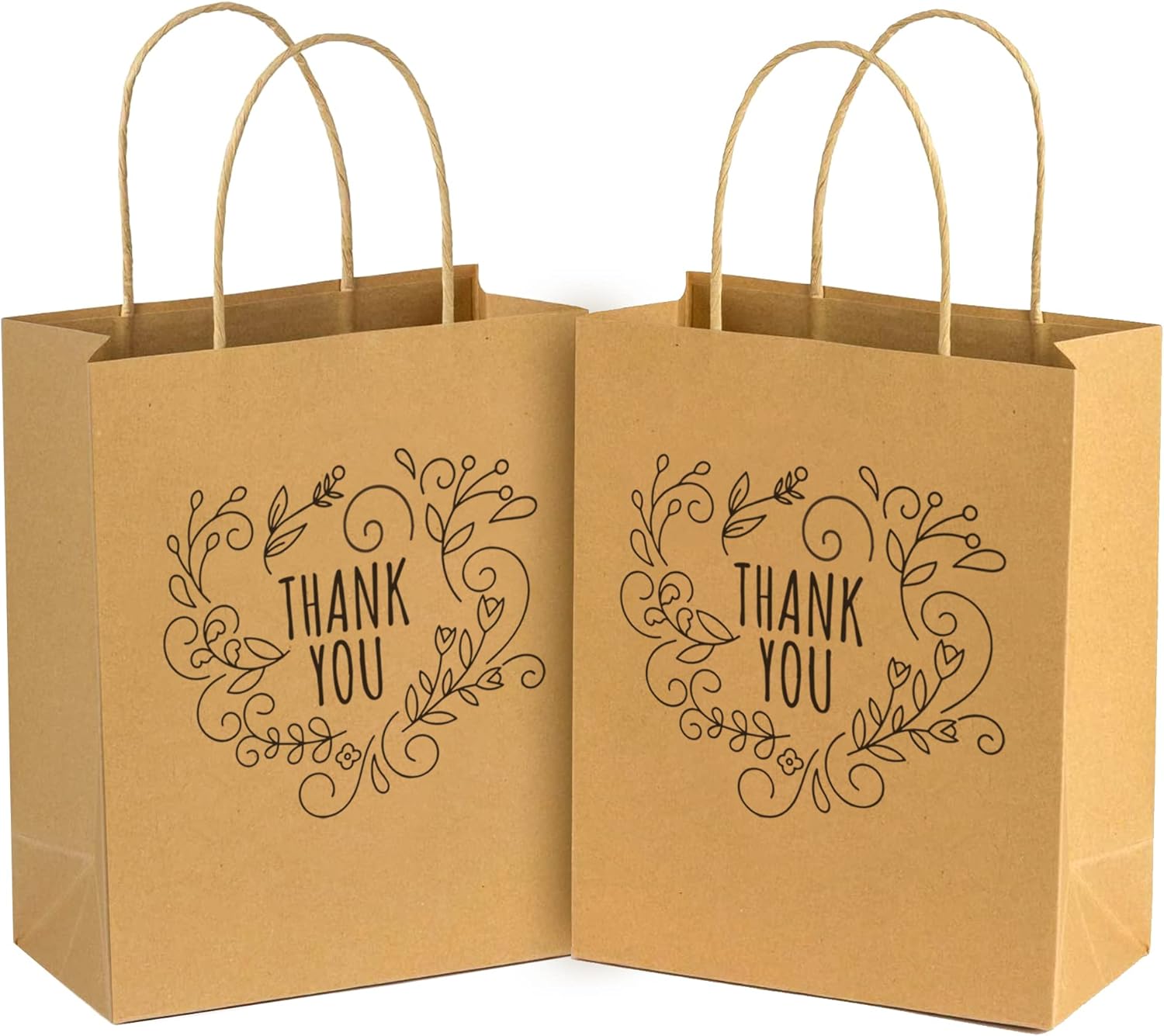 50Pcs Thank You Gift Bags Medium Size 8.25 ร 4.35 ร 10.25, Thank You Bags for Business Small Shopping Retail Wedding Baby Shower Holiday 50Pcs Thank You Gift Bags Medium Size 8.25 ร 4.35 ร 10.25, Thank You Bags for Business Small Shopping Retail Wedding Baby Shower Holiday