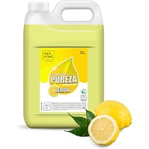 IDEA HOME Hand-Sp lmittel PUREZA Zitrone 5 L Nachhaltiges Sp lmittel Kraftvoller Fettl ser Fl ssig Auf pflanzlicher Basis