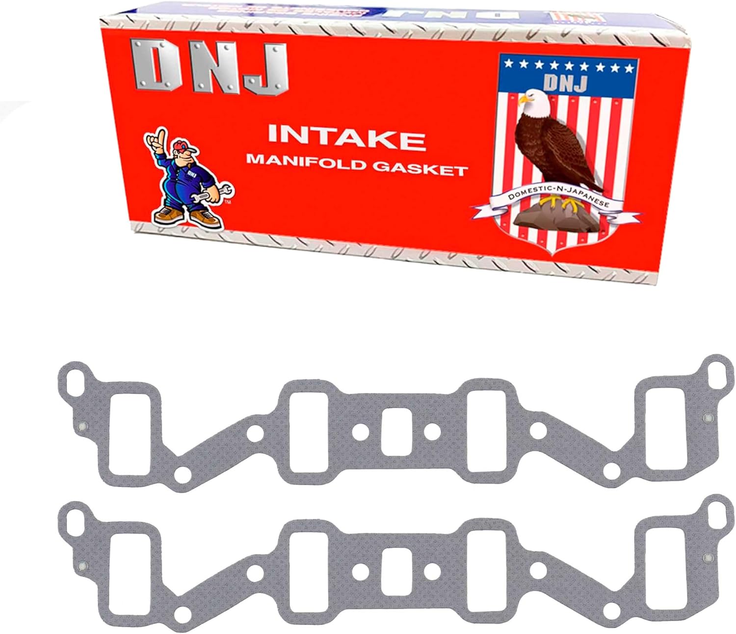 DNJ IG3195 Intake Manifold Gasket Set for 1991-2004 AM General, Chevrolet, GMC, Hummer Blazer, C1500, C1500 Suburban 6.2L-6.5L V8 16V OHV 379cid