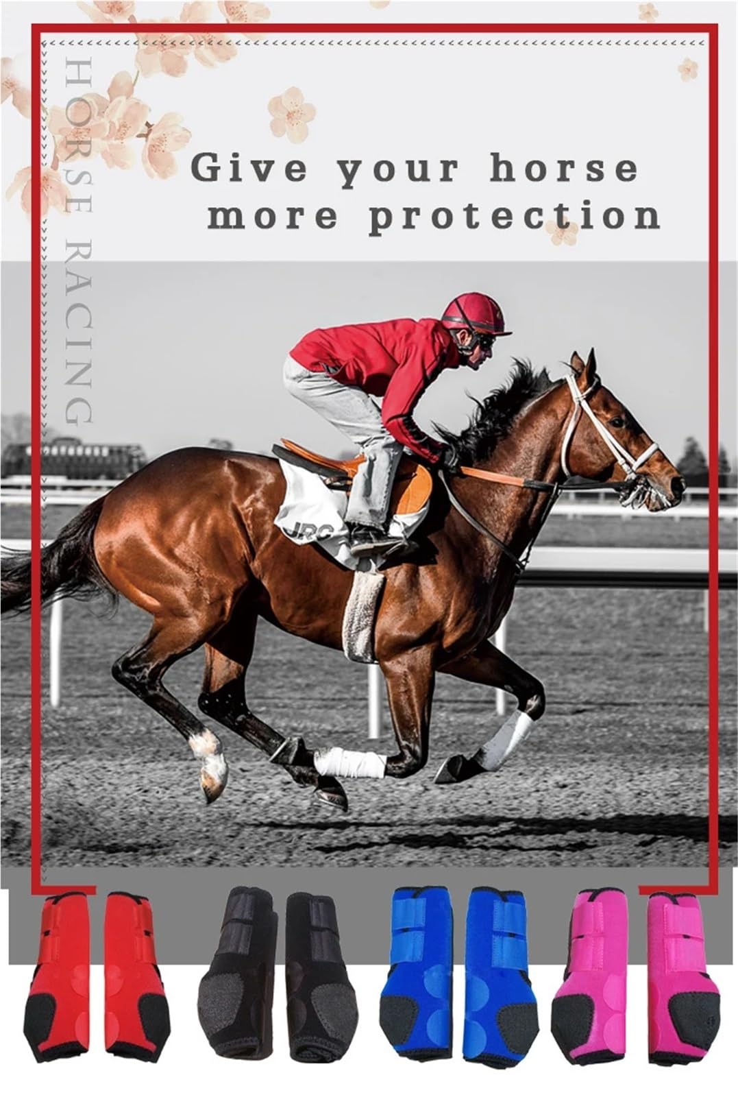 Stivali da mosca per cavalli, in neoprene, per protezione delle gambe equine, supporto per equitazione