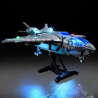 LED Light Kit for Lego 76248 The Avengers Quinjet Set, Compatible with Lego 76248 Building Blocks Model(Not Include Blocks Set)