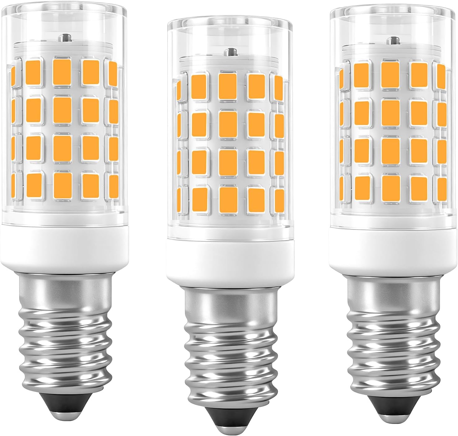 E14 LED Bulbs 3 Pack E14 European Screw Base for Electric Window Candle Lamp,Refrigerator Bulb E14 Cooker Hood Oven Bulb,3.5W Equivalent to35W Incandescent Bulb 350LM AC120V (Warm White 3000K)