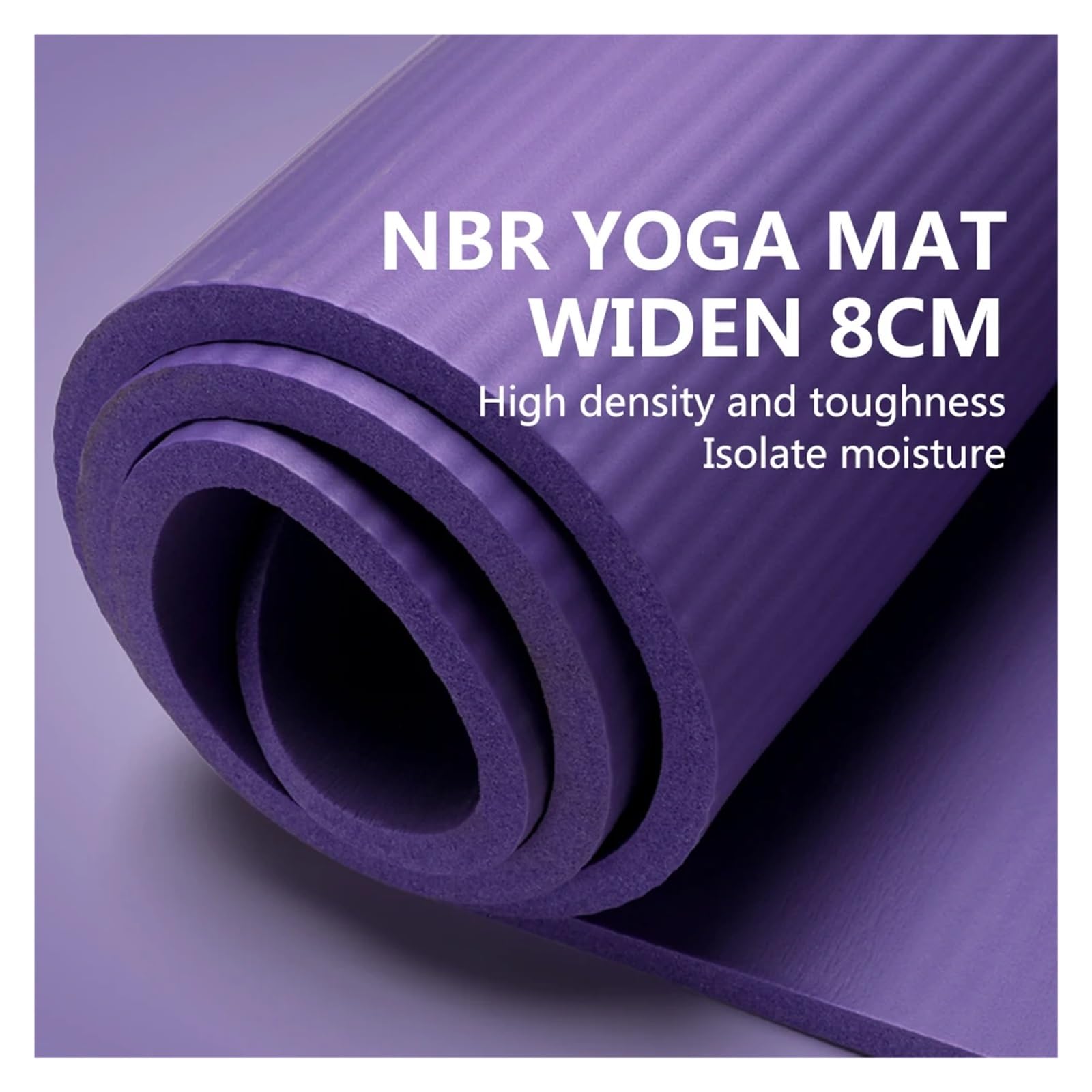 Tappetino Per Yoga Tappetini da yoga antiscivolo spessi, for palestra, Pilates morbido, for sport, body building, fitness, pilates, ginnastica per la Casa
