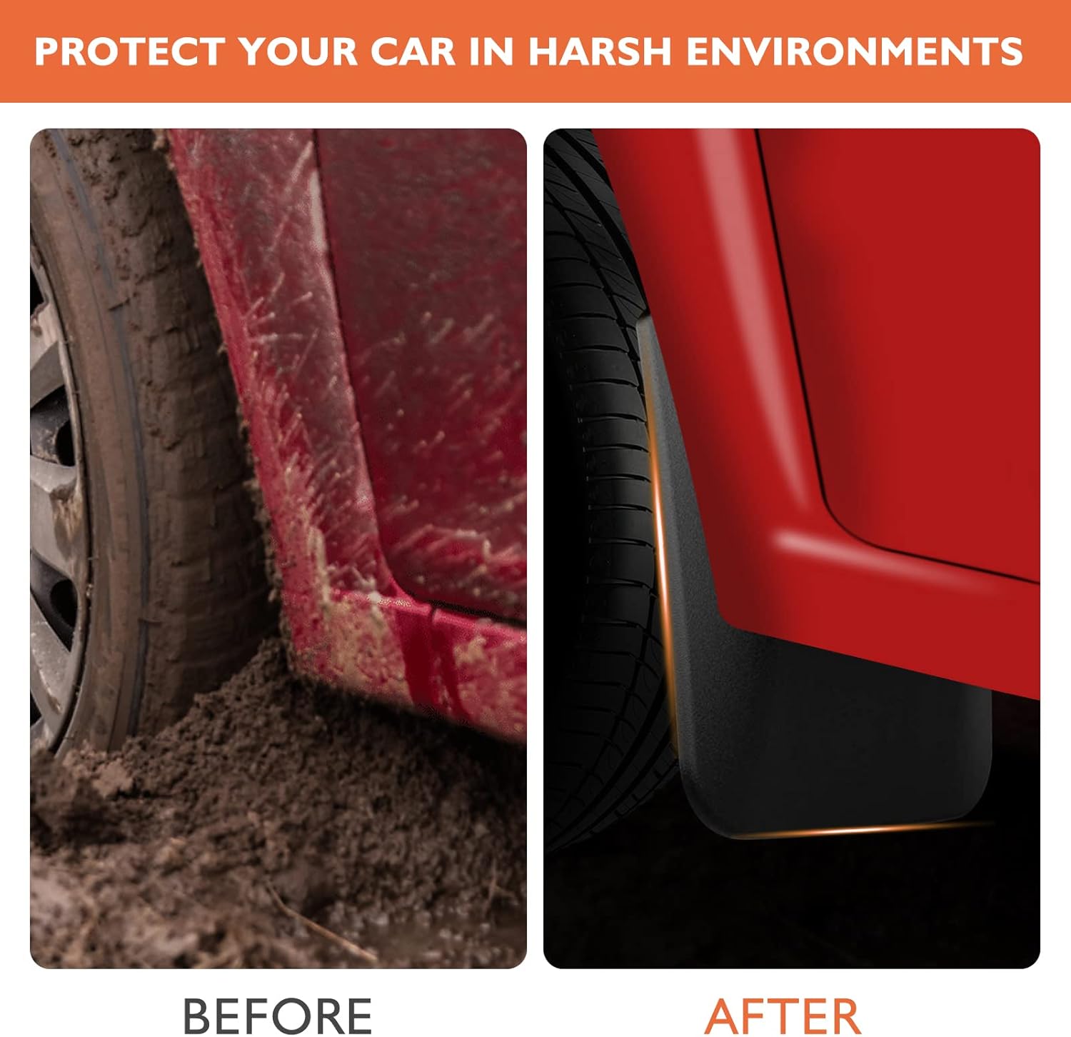 Mud Flaps Kit for 2024 Toyota Tundra Accessories 2022 2023 Mud Splash Guard Front and Rear 4-PC Set by TOPGRIL