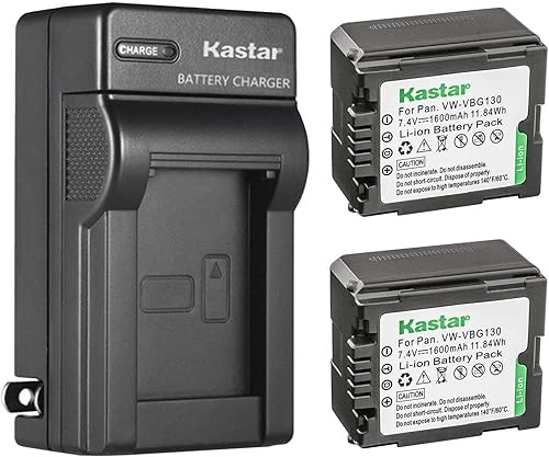Miniatura 5 de Kastar VW-VBG130 - Cargador de pared para cámara Panasonic VW-VBG070, VW-VBG130, VW-VBG260, Panasonic VDR-D210, VDR-D220, VDR-D230, VDR-D310,