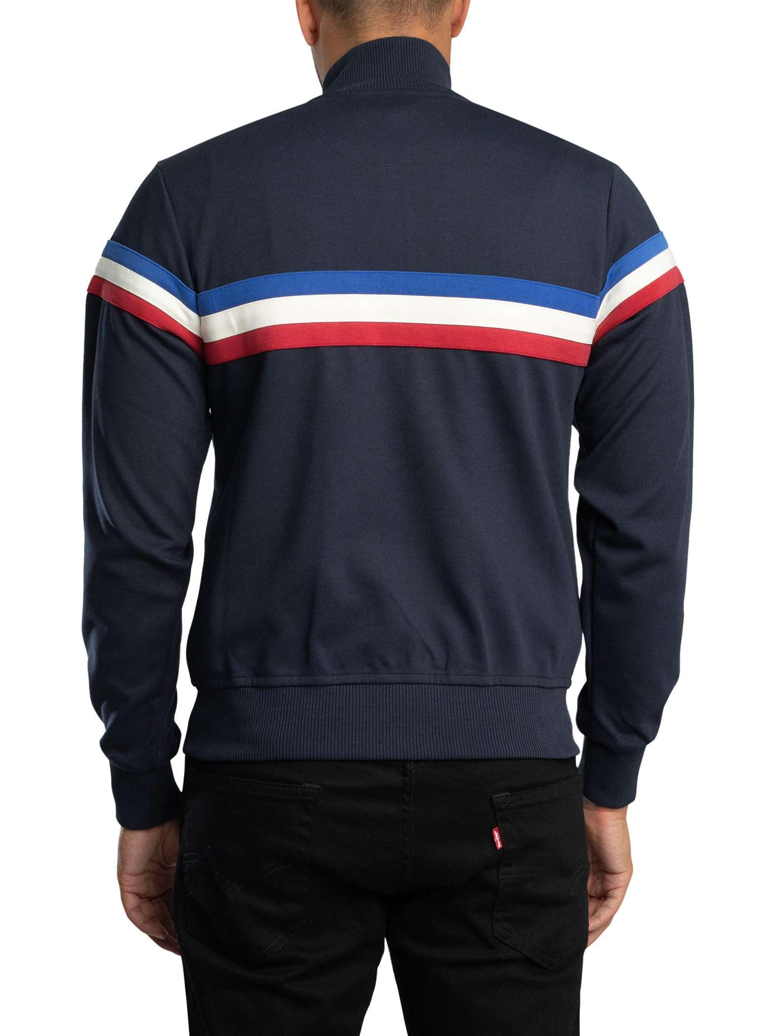 Trojan Herren Trainingsjacke Mit Retro-Streifen, Powder