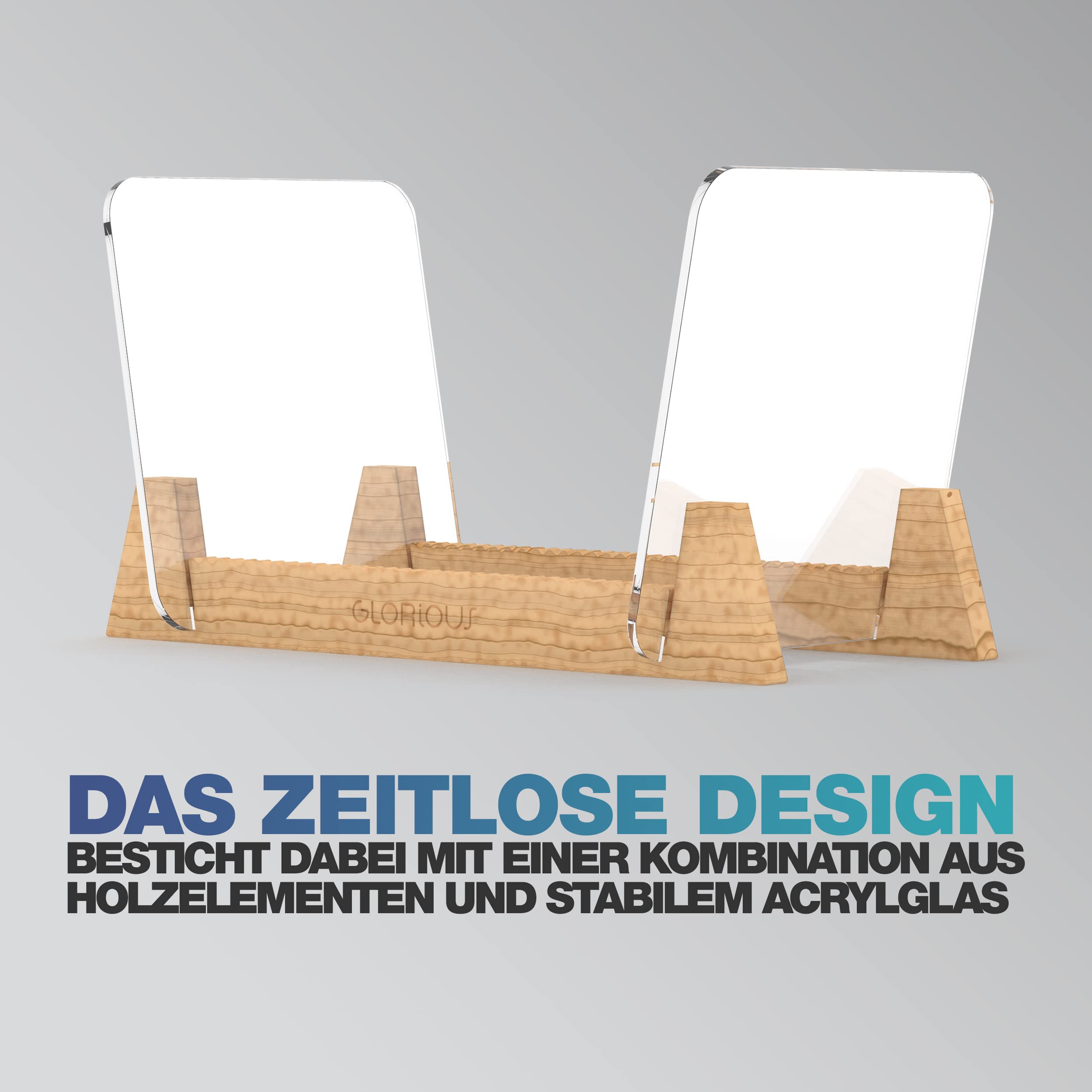 Glorious Record Stand 75 - Elegantes Display und Aufbewahrungsmöglichkeit für Schallplatten, Schallplattenständer für bis zu 75 Schallplatten, Verwendbar für alle Vinyl-Formate (7‘‘, 10‘‘, 12‘‘)