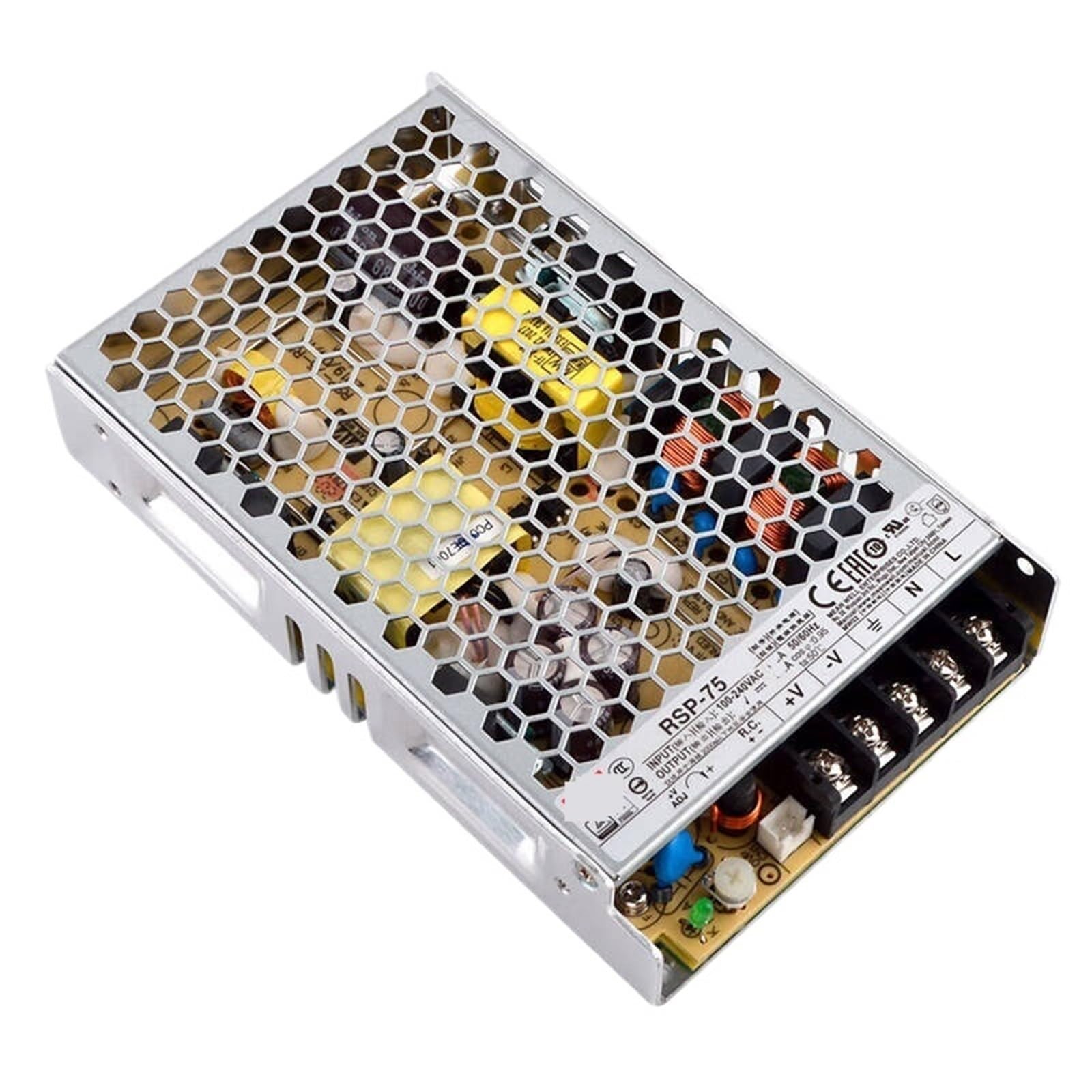 Alimentation à découpage AC-DC 12V 6.3A RSP-75-12 sortie unique avec PFC