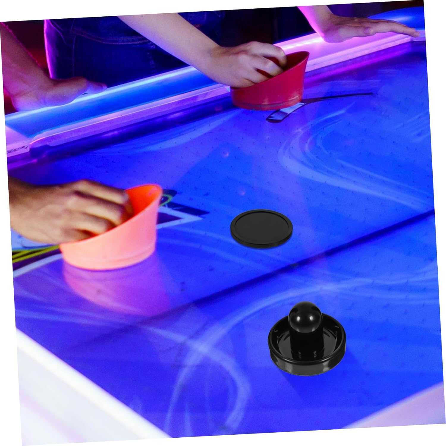 ibasenice Ice Puck Hitter Ice Hockey Pucks Table Hockey Game Ice Hockey Puck Replacement Board Game Supplies Ice