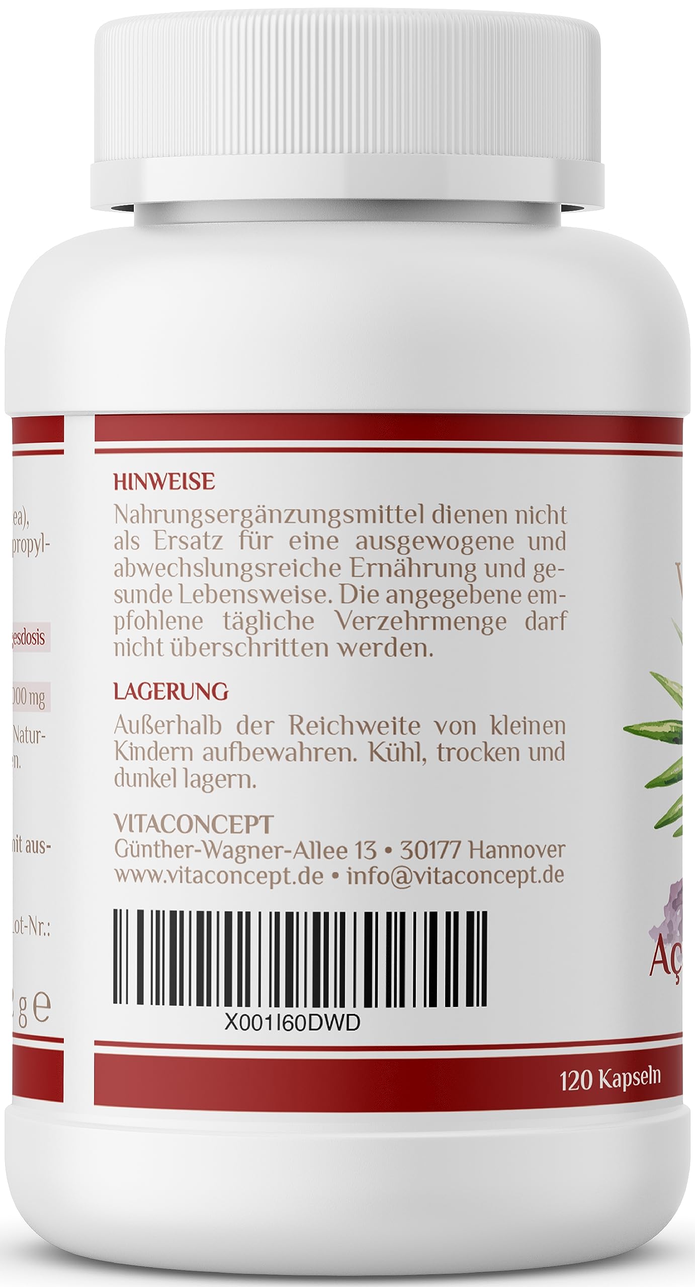 ACAI Beeren I 48000 mg I 120 Kapseln I 30:1 Extrakt I hochdosiert I vegan I laborgeprüft I Vitaconcept