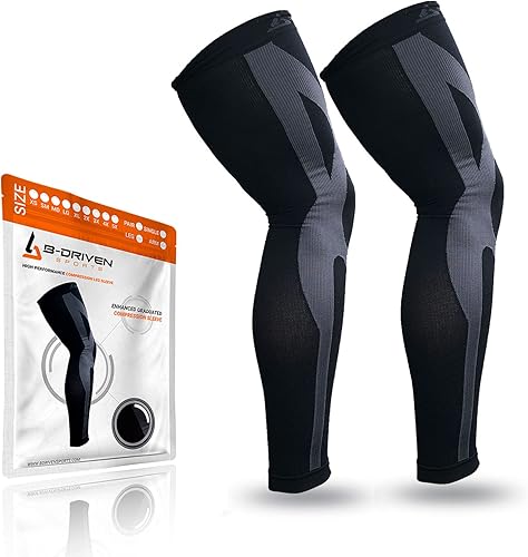 Mangas de compresión de piernas completas para hombres y mujeres, mangas médicas para piernas para apoyar la recuperación de la circulación sanguínea