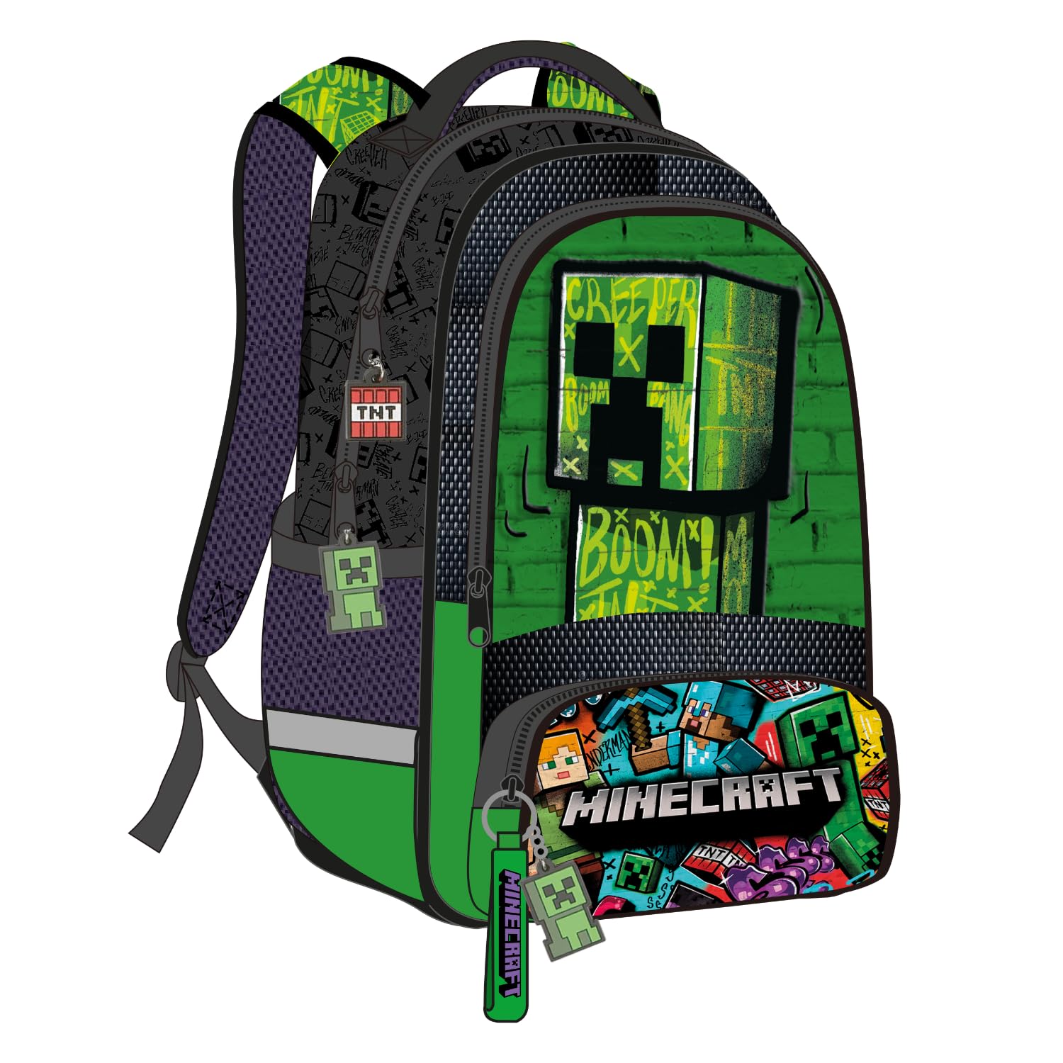 Kids Licensing Zaino Scuola Minecraft, Bambini, Medio