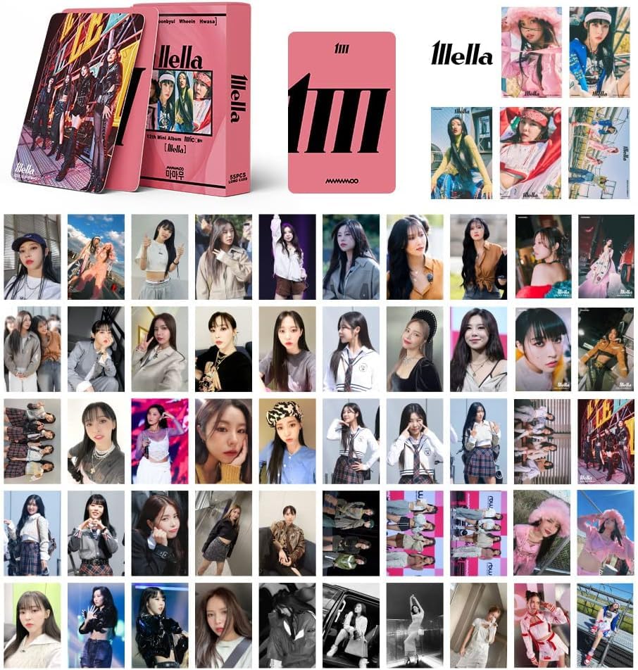 55PCS MAMAMOO Photocards MIC ON MAMAMOO Merch Lomo Cards MAMAMOO