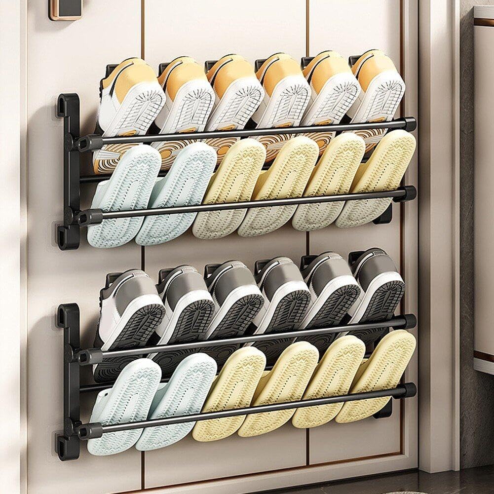 PORTE-CHAUSSURES MURAL ÉTAGÈRE De Rangement Pour Serviettes Suspendue