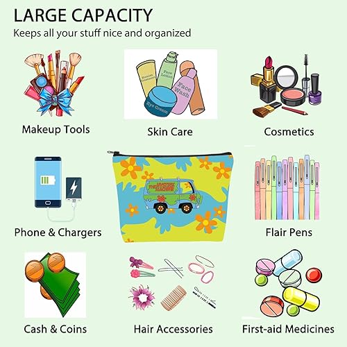 Miniatura 6 de Bolsa de maquillaje de película de dibujos animados, máquina misteriosa, bolsa de maquillaje misteriosa, regalo para mejor amigo, bolsa de