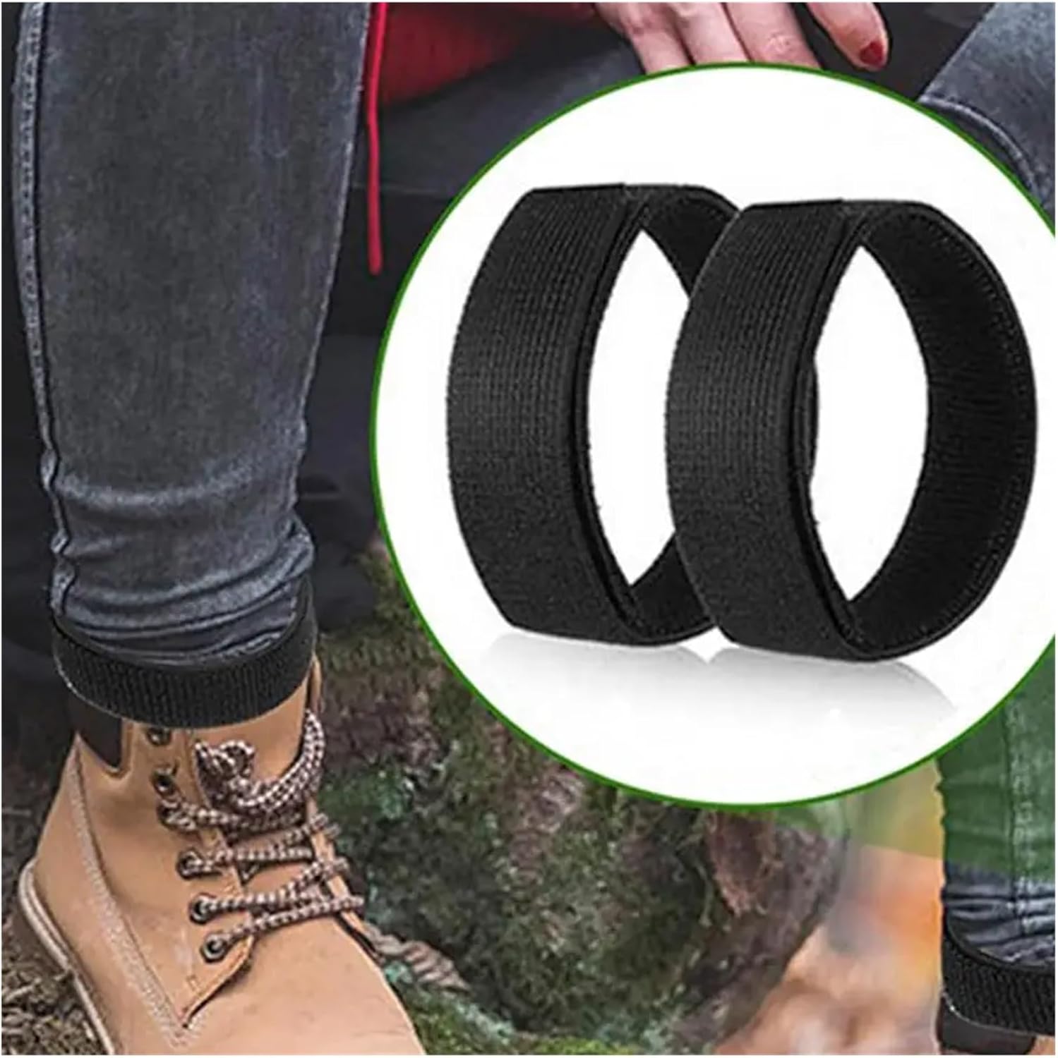 24 Pcs Trousers Blouses Straps 6X Hook and Loop Design Elastic Boot Bands Polyester Nylon Adjustable Cowboy