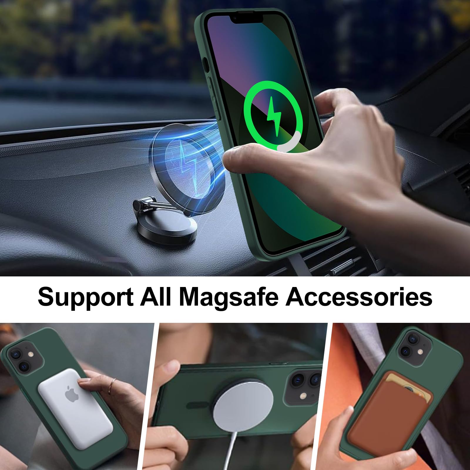 Temdan Magnética Para IPhone 12 E IPhone 12 Pro Funda