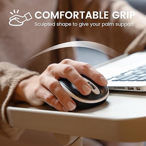 Miniatura 9 de Perixx PERIMICE-721IB - Ratón ergonómico inalámbrico, diseño óptico de 5 botones, compatible con PC de escritorio y portátil, inalámbrico de 2.4