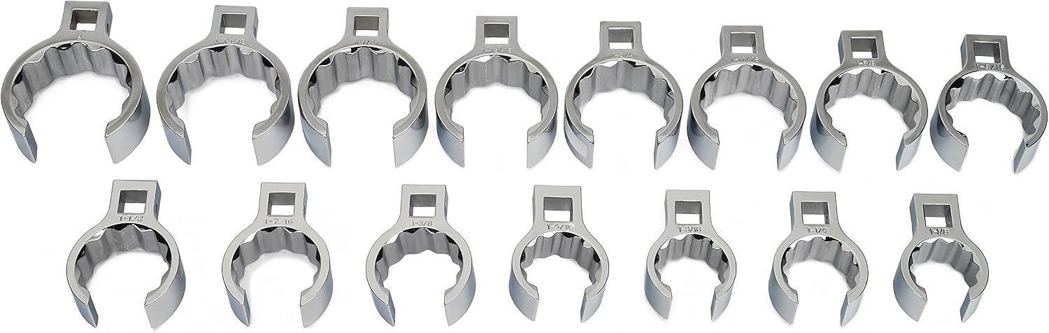 Williams WSSCF-15 Crowfoot Wrench Set with 1/2-Inch Drive, 15-Piece
